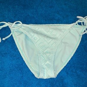 mint green / teal lace design bikini bottoms